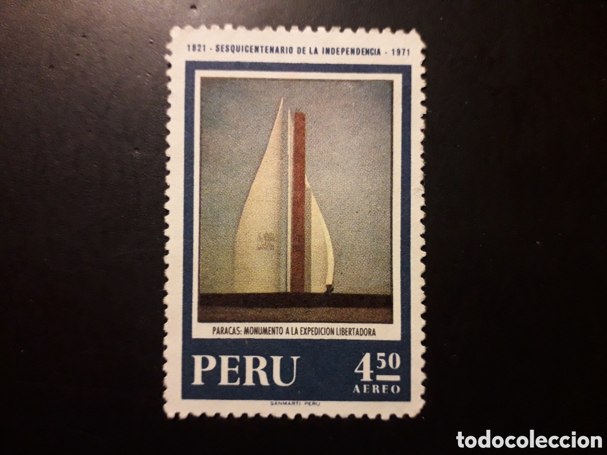 Sellos: PER&Uacute; YVERT A 300 SELLO SUELTO USADO 1971 INDEPENDENCIA, PINTURAS PEDIDO M&Iacute;NIMO 3&euro;