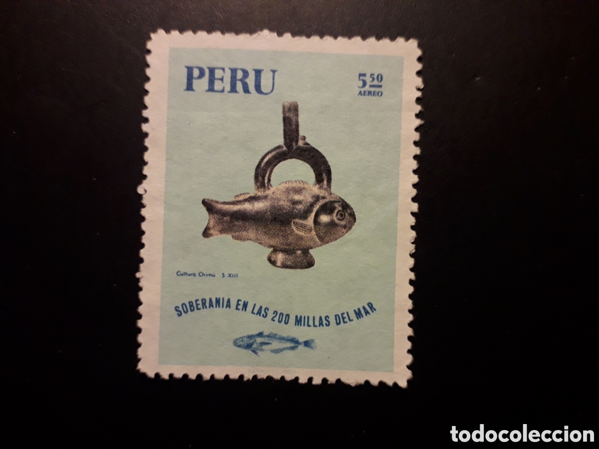 Sellos: PER&Uacute; YVERT A 293 SELLO SUELTO USADO 1971 EL ARTE DE LA PESCA PEDIDO M&Iacute;NIMO 3&euro;