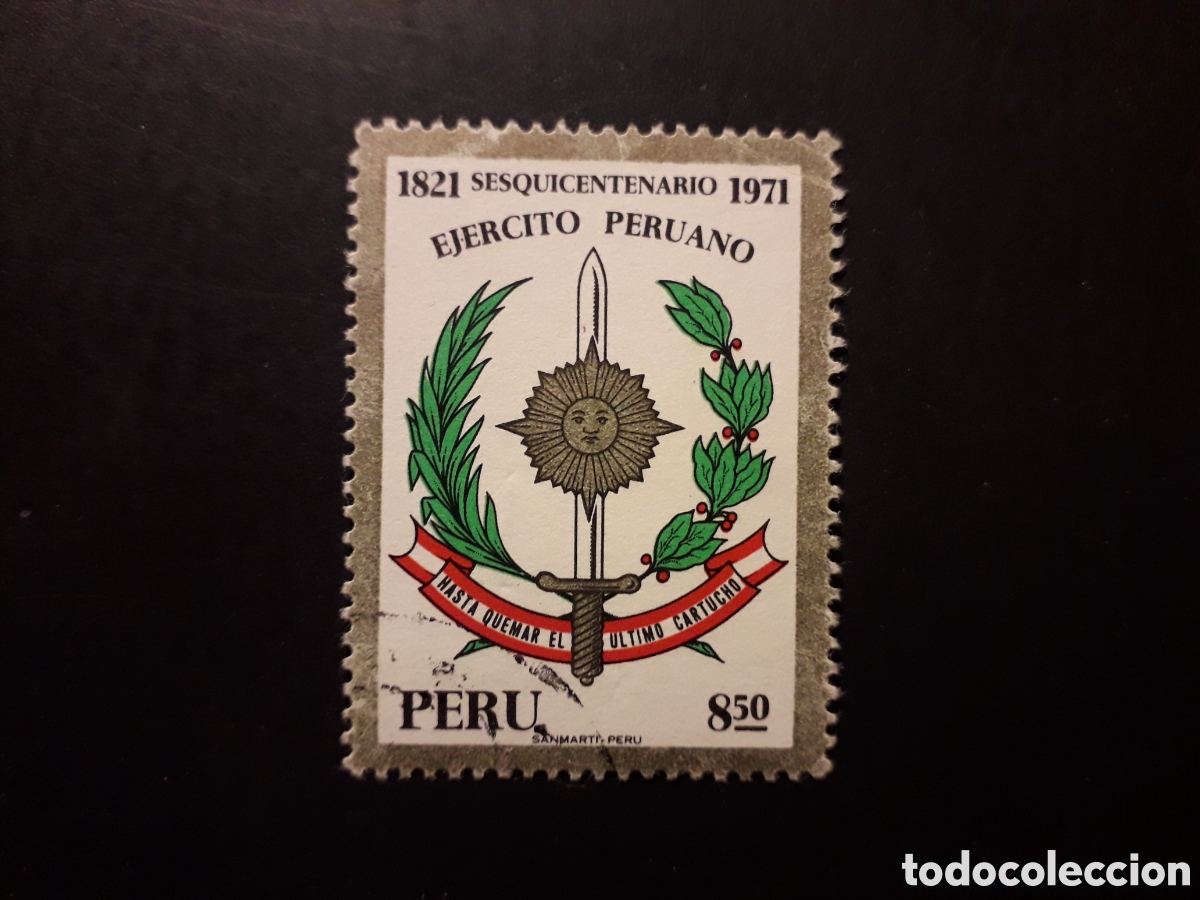Sellos: PER&Uacute; YVERT 548 SERIE COMPLETA USADA 1971 EJ&Eacute;RCITO PERUANO PEDIDO M&Iacute;NIMO 3&euro;