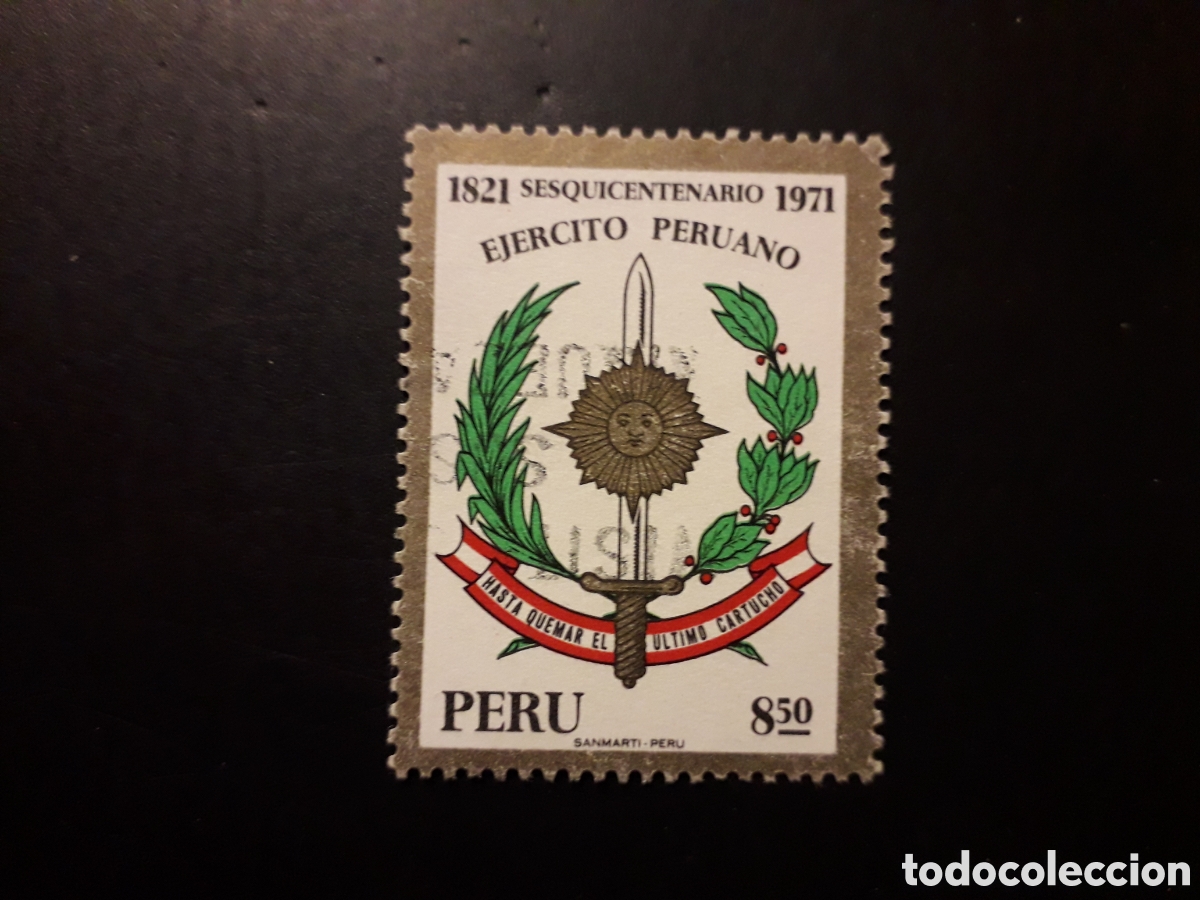 Sellos: PER&Uacute; YVERT 548 SERIE COMPLETA USADA 1971 EJ&Eacute;RCITO PERUANO PEDIDO M&Iacute;NIMO 3&euro;