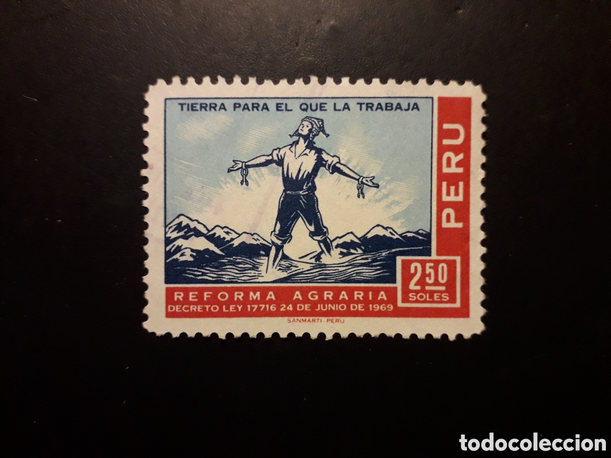 Sellos: PER&Uacute; YVERT 503 SERIE COMPLETA USADA 1969 REFORMA AGRARIA, AGRICULTURA PEDIDO M&Iacute;NIMO 3&euro;
