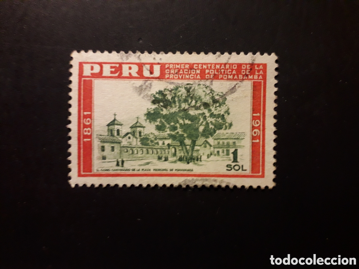 Sellos: PER&Uacute; YVERT 457 SERIE COMPLETA USADA 1962 PROVINCIA DE POMABAMBA PEDIDO M&Iacute;NIMO 3&euro;