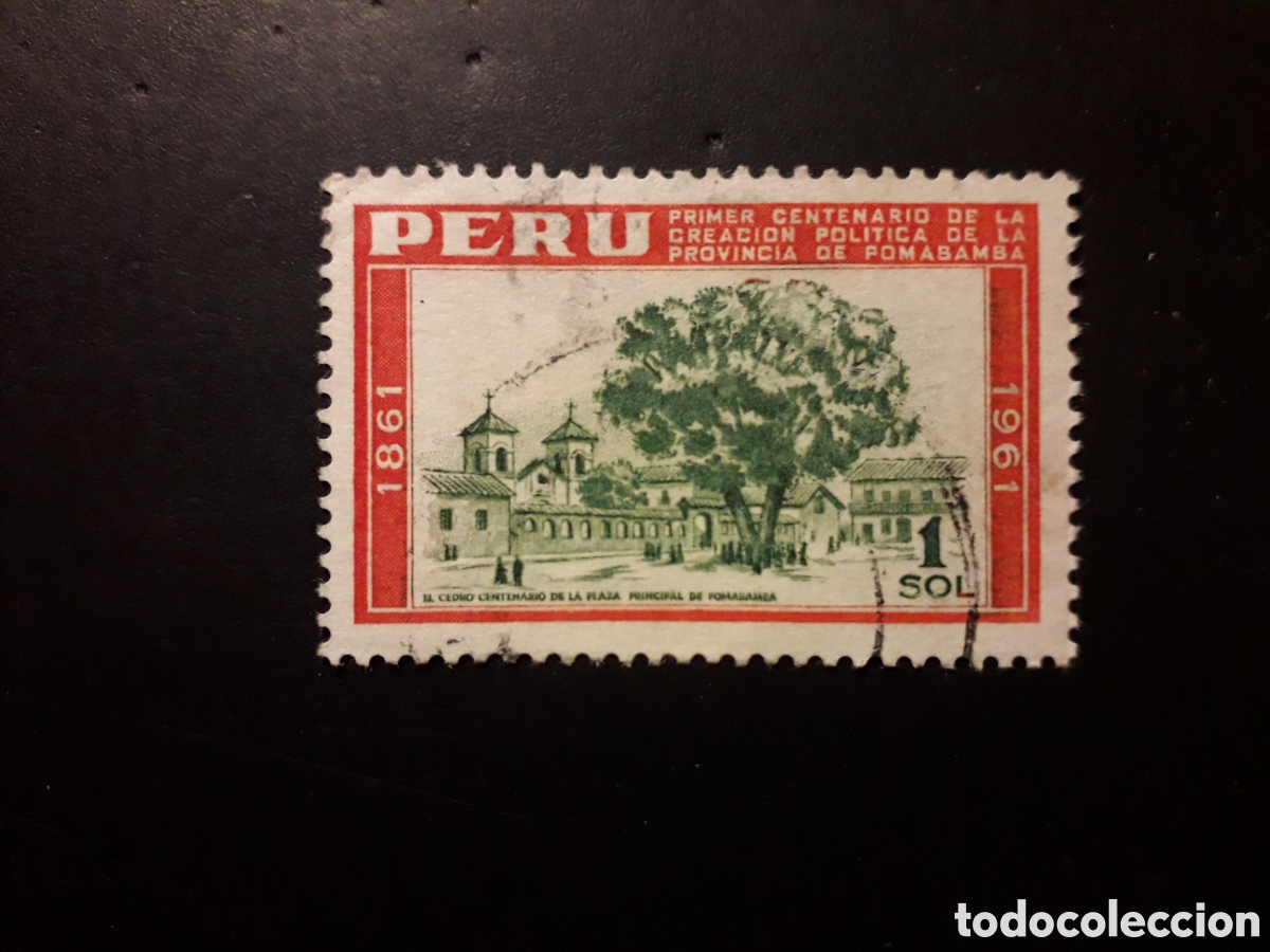 Sellos: PER&Uacute; YVERT 457 SERIE COMPLETA USADA 1962 PROVINCIA DE POMABAMBA PEDIDO M&Iacute;NIMO 3&euro;