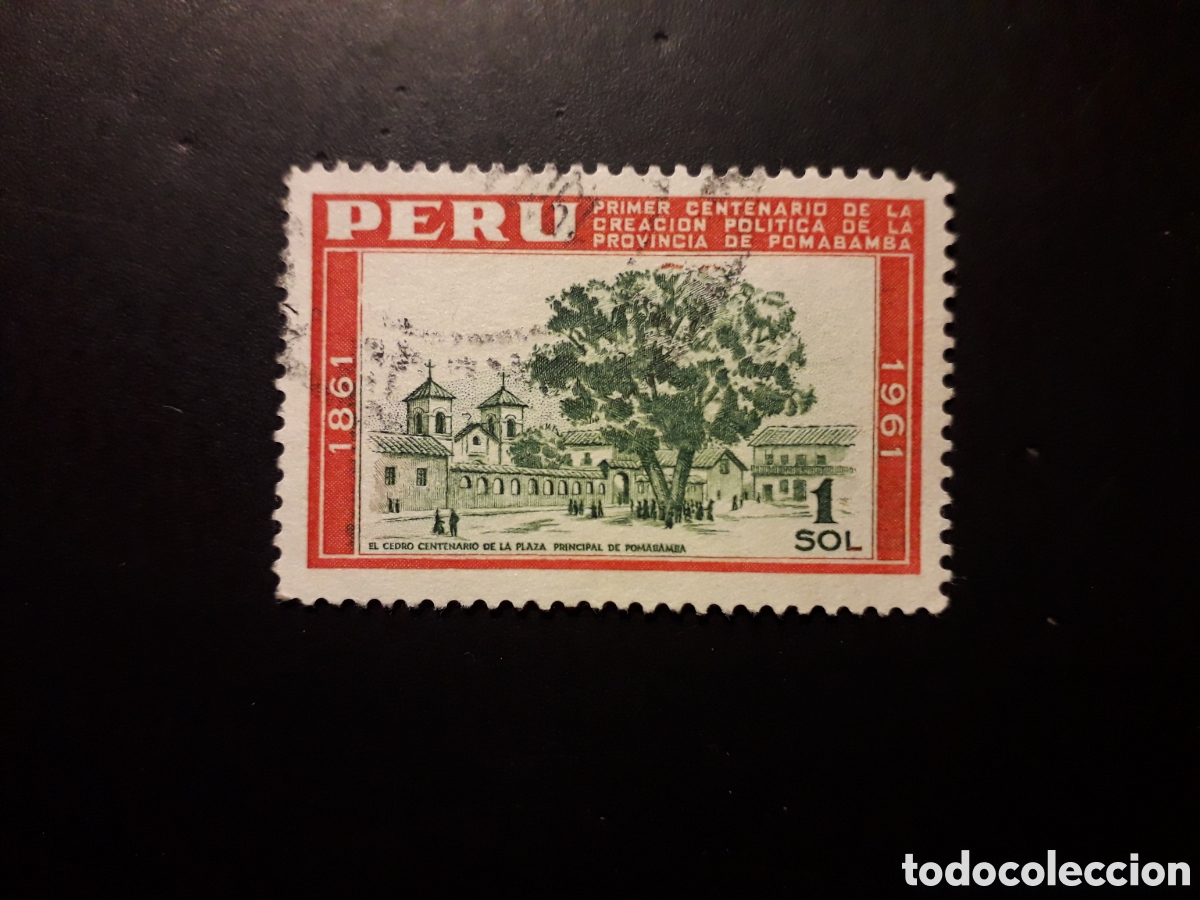 Sellos: PER&Uacute; YVERT 457 SERIE COMPLETA USADA 1962 PROVINCIA DE POMABAMBA PEDIDO M&Iacute;NIMO 3&euro;