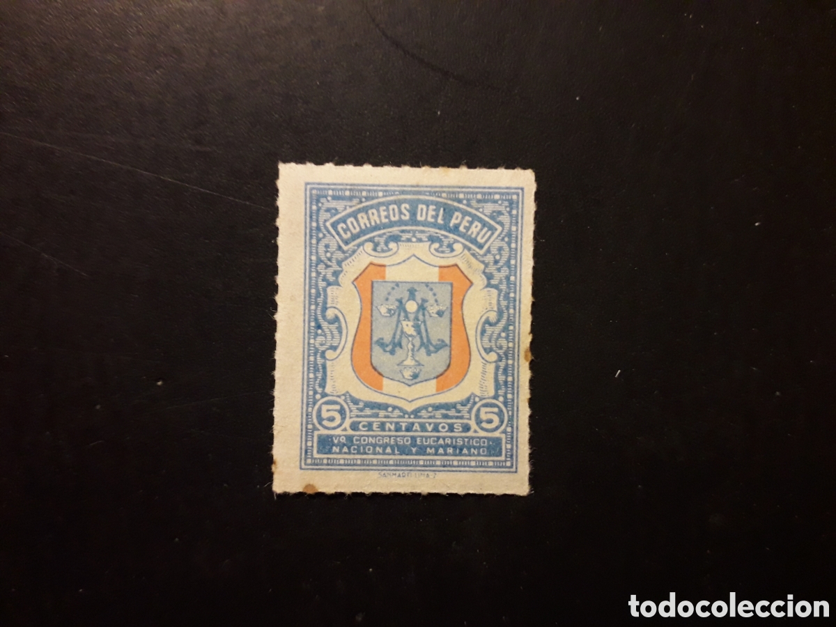 Sellos: PER&Uacute; YVERT 438 SERIE COMPLETA NUEVA CON CHARNELA 1954 PRO CONGRESO EUCAR&Iacute;STICO M&Iacute;NIMO 3&euro;