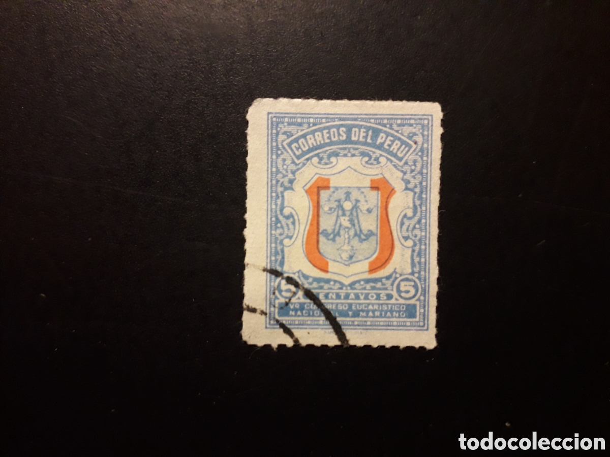 Sellos: PER&Uacute; YVERT 438 SERIE COMPLETA USADA 1954 PRO CONGRESO EUCAR&Iacute;STICO M&Iacute;NIMO 3&euro;