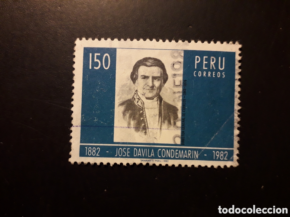 Sellos: PER&Uacute; YVERT 738 SELLO SUELTO USADO, DOBLEZ 1982 PERSONAJES PEDIDO M&Iacute;NIMO 3&euro;