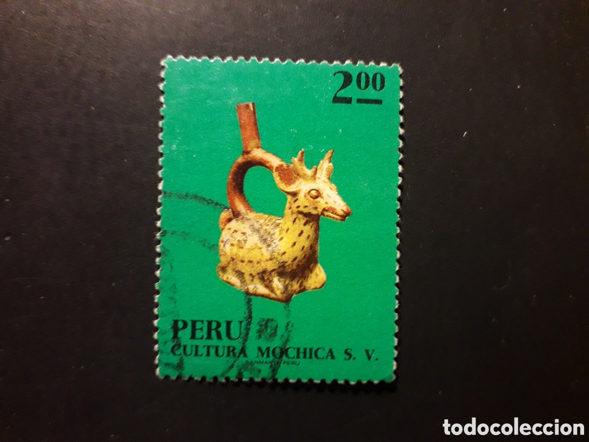 Sellos: PER&Uacute; YVERT 565 SELLO SUELTO USADO 1972 CER&Aacute;MICA CULTURA MOCHICA PEDIDO M&Iacute;NIMO 3&euro;
