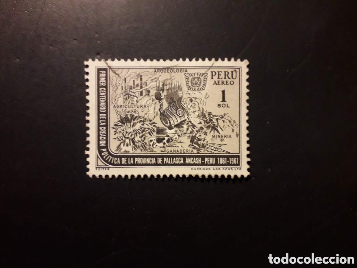 Sellos: PER&Uacute; YVERT A 175 SERIE COMPLETA USADA 1962 PROVINCIA DE PALLASCA, MINER&Iacute;A PEDIDO M&Iacute;NIMO 3&euro;