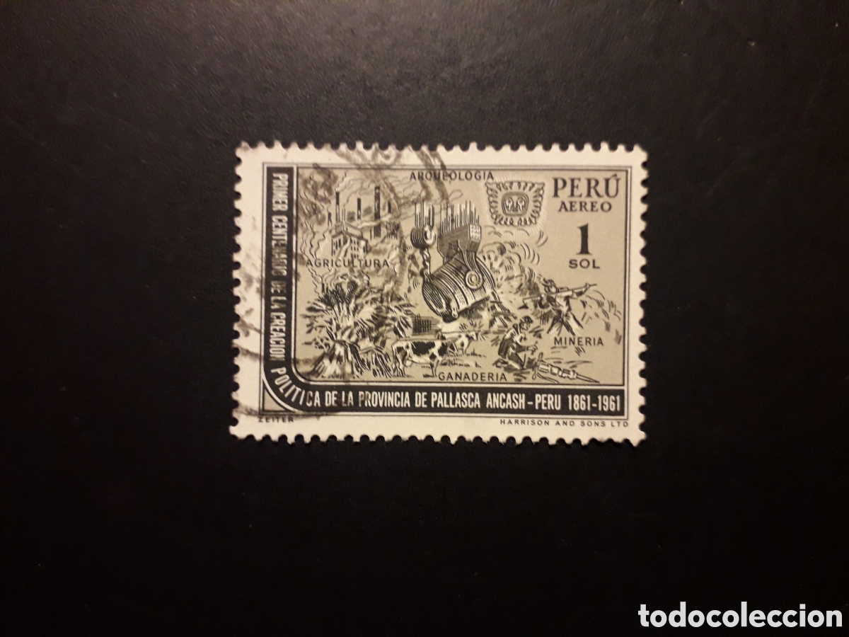Sellos: PER&Uacute; YVERT A 175 SERIE COMPLETA USADA 1962 PROVINCIA DE PALLASCA, MINER&Iacute;A PEDIDO M&Iacute;NIMO 3&euro;