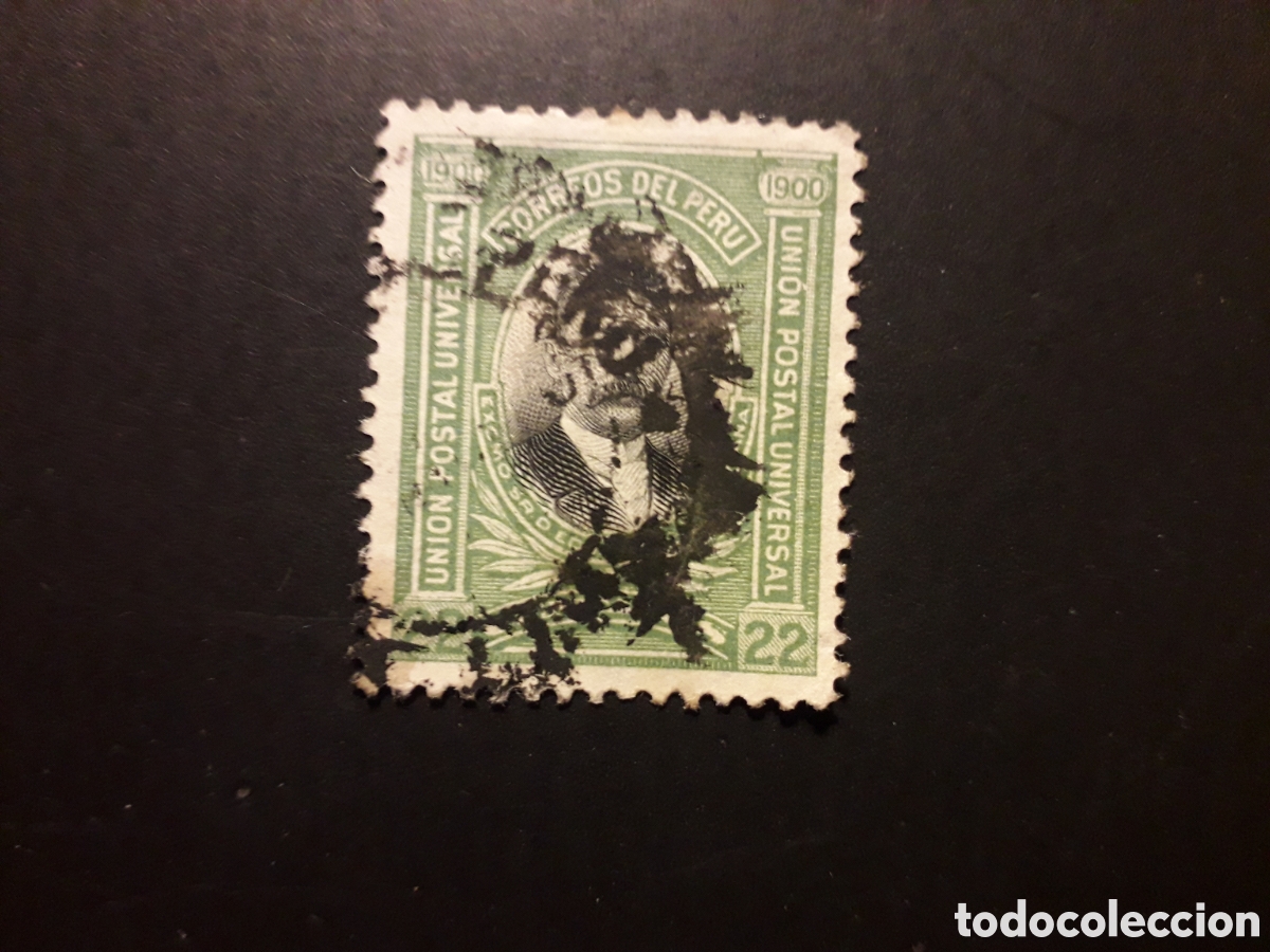 Sellos: PER&Uacute; YVERT 126 SERIE COMPLETA USADA 1900 E L&Oacute;PEZ DE ROMANA PEDIDO M&Iacute;NIMO 3&euro;