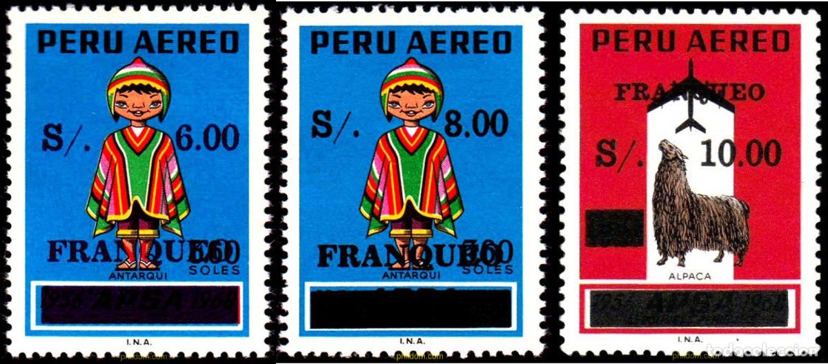 Sellos: 767534 MNH PERU 1977 SOBRECARGADOS