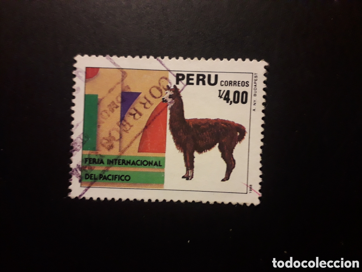 Sellos: PER&Uacute; YVERT 885 SERIE COMPLETA USADA 1988 FAUNA LLAMA, FERIA DEL PAC&Iacute;FICO PEDIDO M&Iacute;NIMO 3&euro;