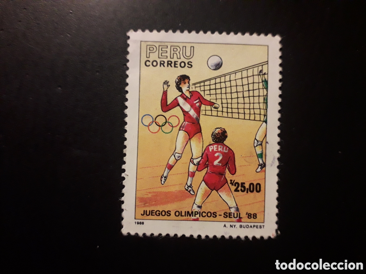 Sellos: PER&Uacute; YVERT 890 SERIE COMPLETA USADA 1988 DEPORTES VOLEIBOL PEDIDO M&Iacute;NIMO 3&euro;
