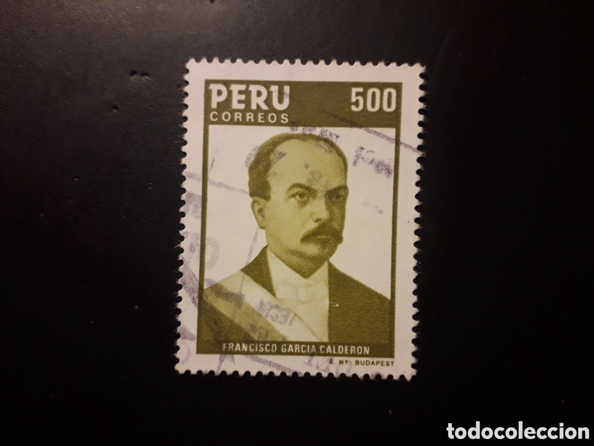 Sellos: PER&Uacute; YVERT 804 SERIE COMPLETA USADA 1985 FRANCISCO GARC&Iacute;A CALDER&Oacute;N, LITERATURA PEDIDO M&Iacute;NIMO 3&euro;