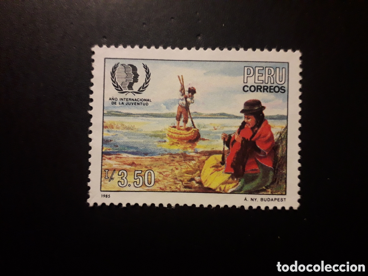 Sellos: PER&Uacute; YVERT 828 SERIE COMPLETA USADA 1986 A&Ntilde;O INTERNACIONAL DE LA JUVENTUD PEDIDO M&Iacute;NIMO 3&euro;