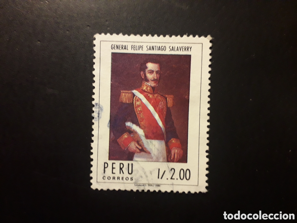 Sellos: PER&Uacute; YVERT 858 SERIE COMPLETA USADA 1987 GENERAL FELIPE SANTIAGO SALAVERRY PEDIDO M&Iacute;NIMO 3&euro;