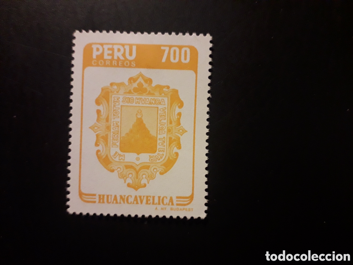 Sellos: PER&Uacute; YVERT 801 SERIE COMPLETA NUEVA CON CHARNELA 1985 ESCUDO DE HUANCAVELICA PEDIDO M&Iacute;NIMO 3&euro;