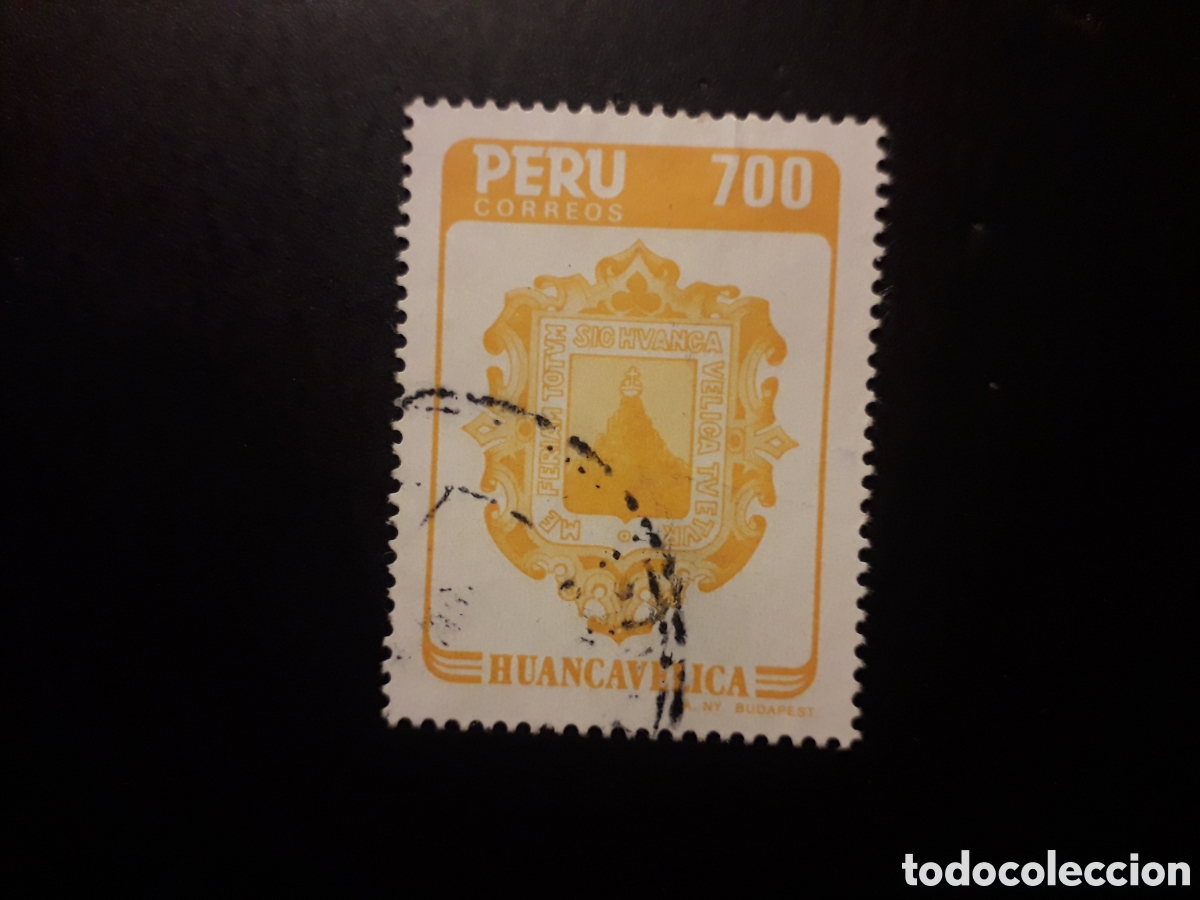 Sellos: PER&Uacute; YVERT 801 SERIE COMPLETA USADA 1985 ESCUDO DE HUANCAVELICA PEDIDO M&Iacute;NIMO 3&euro;