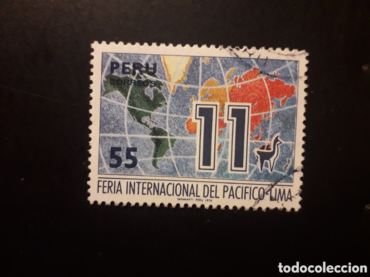 Sellos: PER&Uacute; YVERT 666 SERIE COMPLETA USADA 1979 FERIA DEL PAC&Iacute;FICO, MAPAS PEDIDO M&Iacute;NIMO 3&euro;