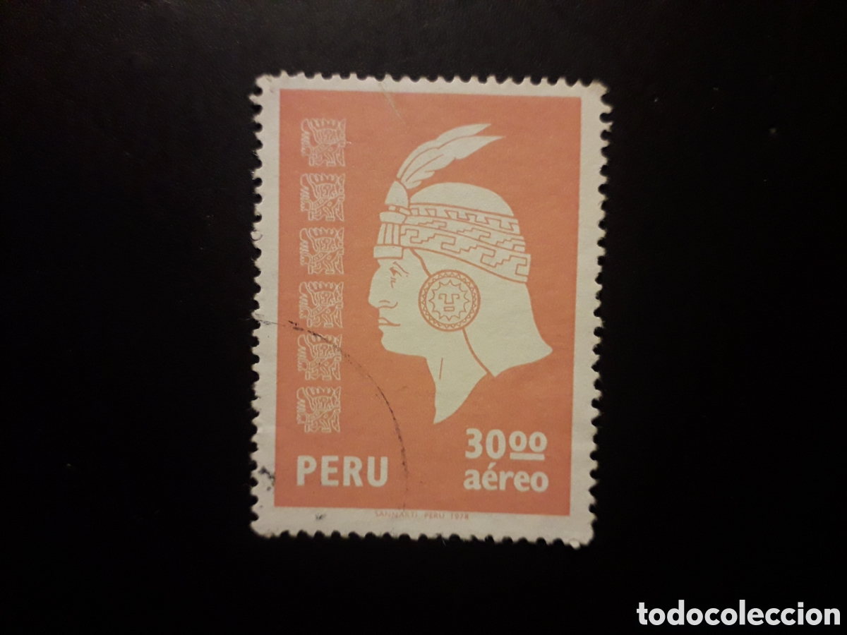 Sellos: PER&Uacute; YVERT A 456 SELLO SUELTO USADO 1978 SERIE B&Aacute;SICA, INCA PEDIDO M&Iacute;NIMO 3&euro;
