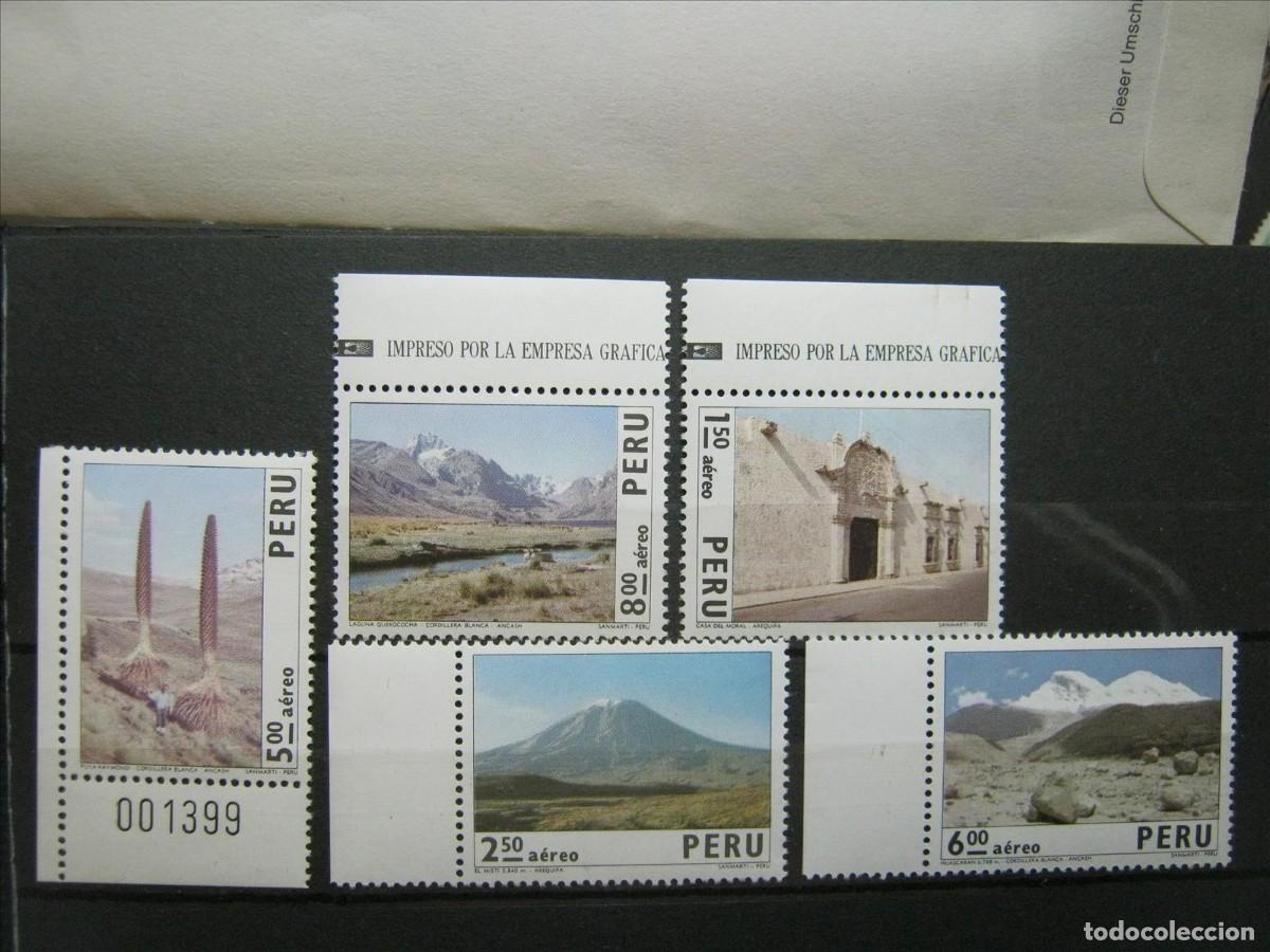 Sellos: PER&Uacute; 1974 PAISAJES SERIE MNH** SIN CHARNELA LUJO.