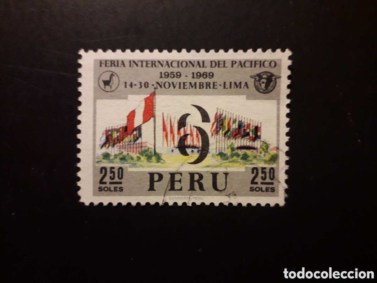 Sellos: PER&Uacute; YVERT 507 SERIE COMPLETA USADA 1969 FERIA DEL PAC&Iacute;FICO, BANDERAS PEDIDO M&Iacute;NIMO 3&euro;
