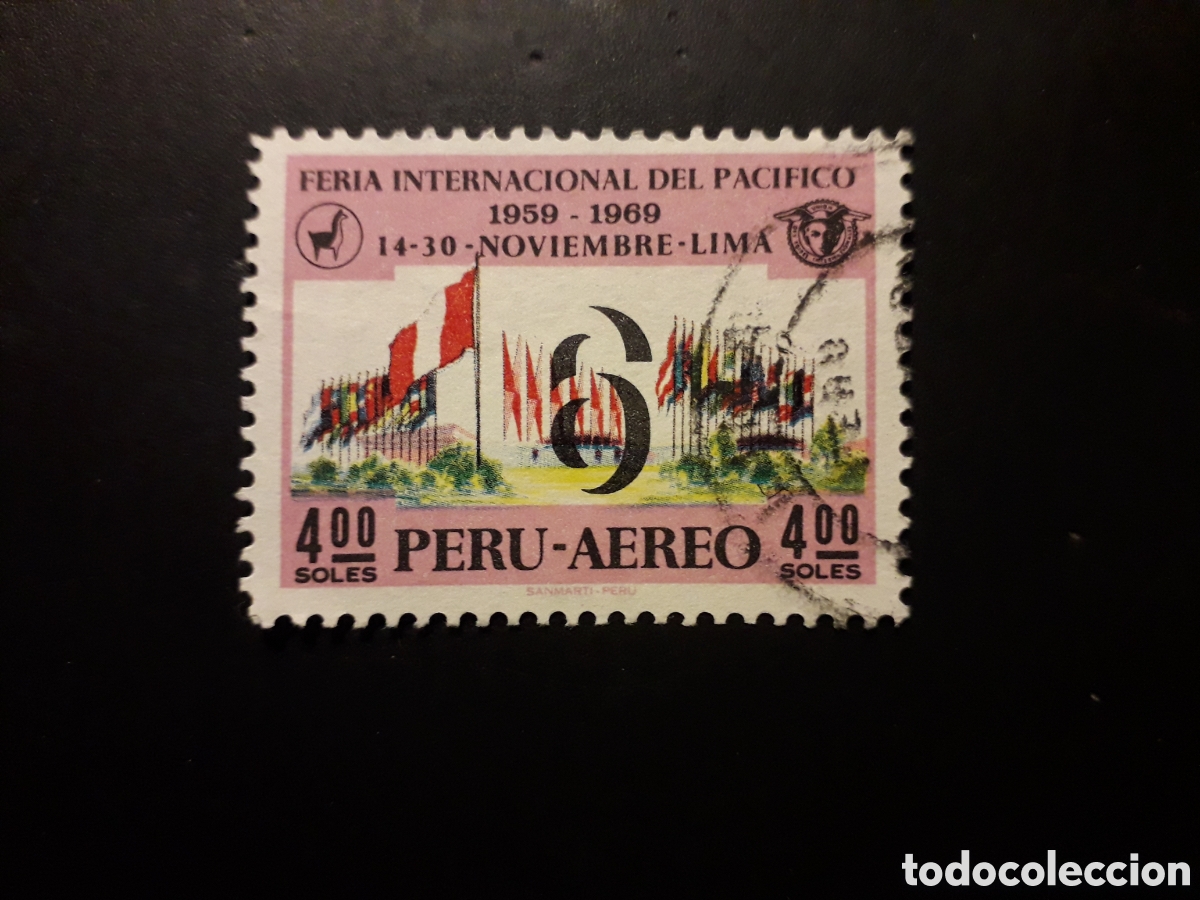 Sellos: PER&Uacute; YVERT A 254 SELLO SUELTO USADO 1969 FERIA DEL PAC&Iacute;FICO, BANDERAS PEDIDO M&Iacute;NIMO 3&euro;