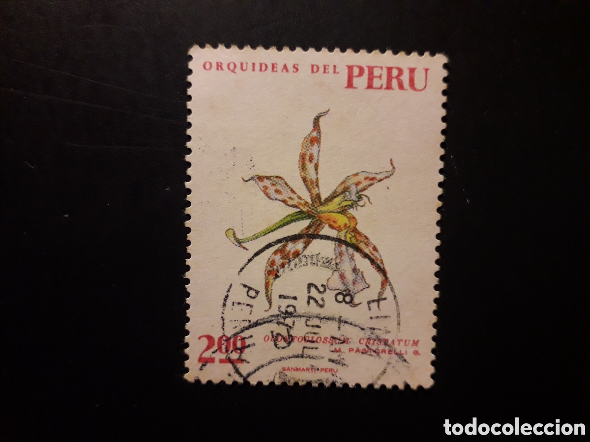 Sellos: PER&Uacute; YVERT 540 SELLO SUELTO USADO 1971 FLORA, FLORES, ORQU&Iacute;DEAS PEDIDO M&Iacute;NIMO 3&euro;