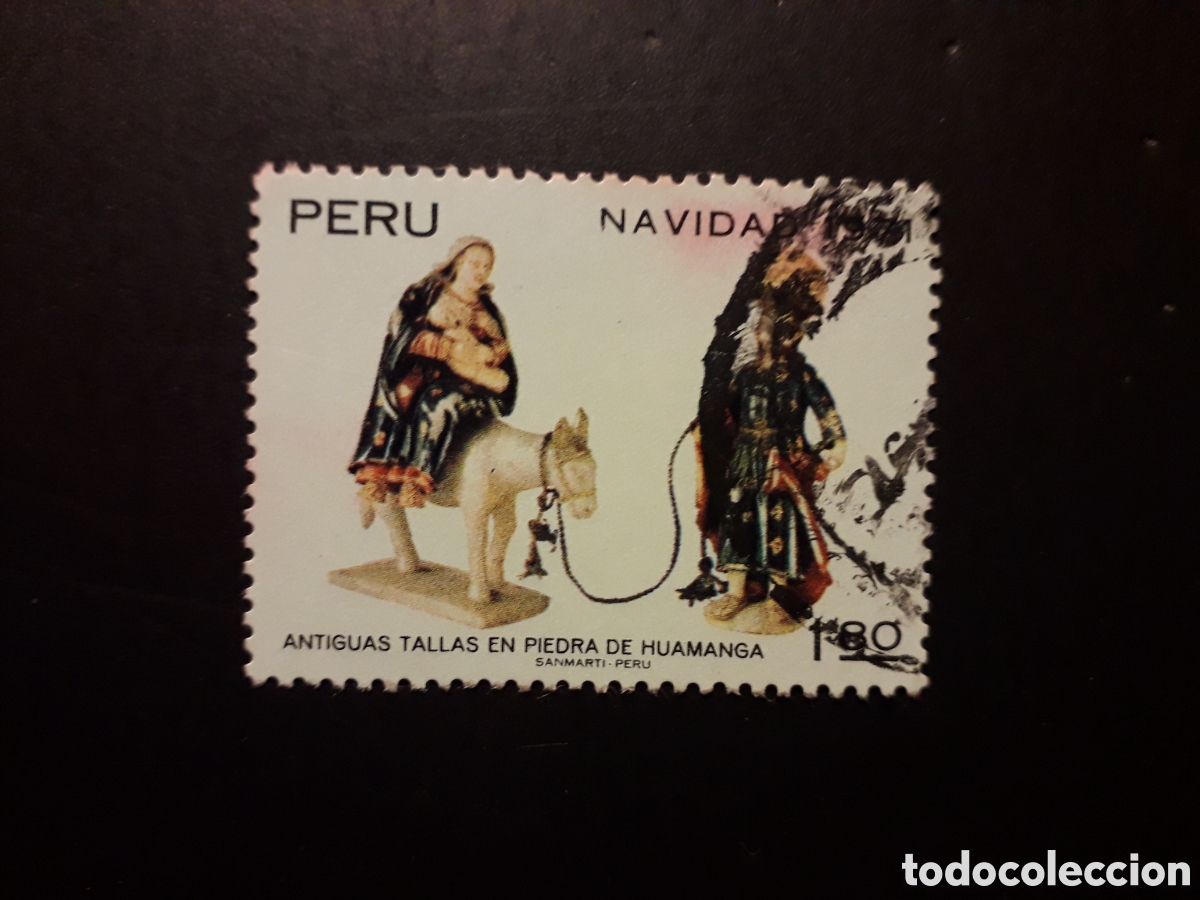 Sellos: PER&Uacute; YVERT 549 SELLO SUELTO USADO 1971 NAVIDAD, HU&Iacute;DA A EGIPTO PEDIDO M&Iacute;NIMO 3&euro;