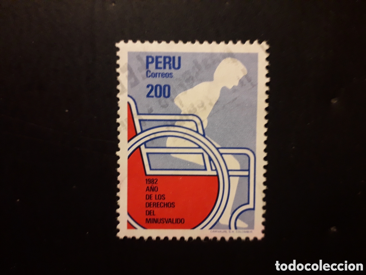 Sellos: PER&Uacute; YVERT 733 SERIE COMPLETA USADA 1982 A&Ntilde;O INTERNACIONAL DEL DISCAPACITADO PEDIDO M&Iacute;NIMO 3&euro;