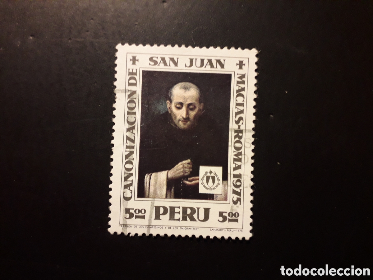 Sellos: PER&Uacute; YVERT 615 SERIE COMPLETA USADA 1976 SAN JUAN MAC&Iacute;AS ROMA, 1 DIENTE CORTO PEDIDO M&Iacute;NIMO 3&euro;