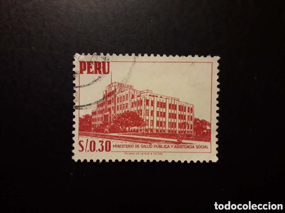 Sellos: PER&Uacute; YVERT 442 SELLO SUELTO USADO 1957-59 MINISTERIO DE SALUD PEDIDO M&Iacute;NIMO 3&euro;