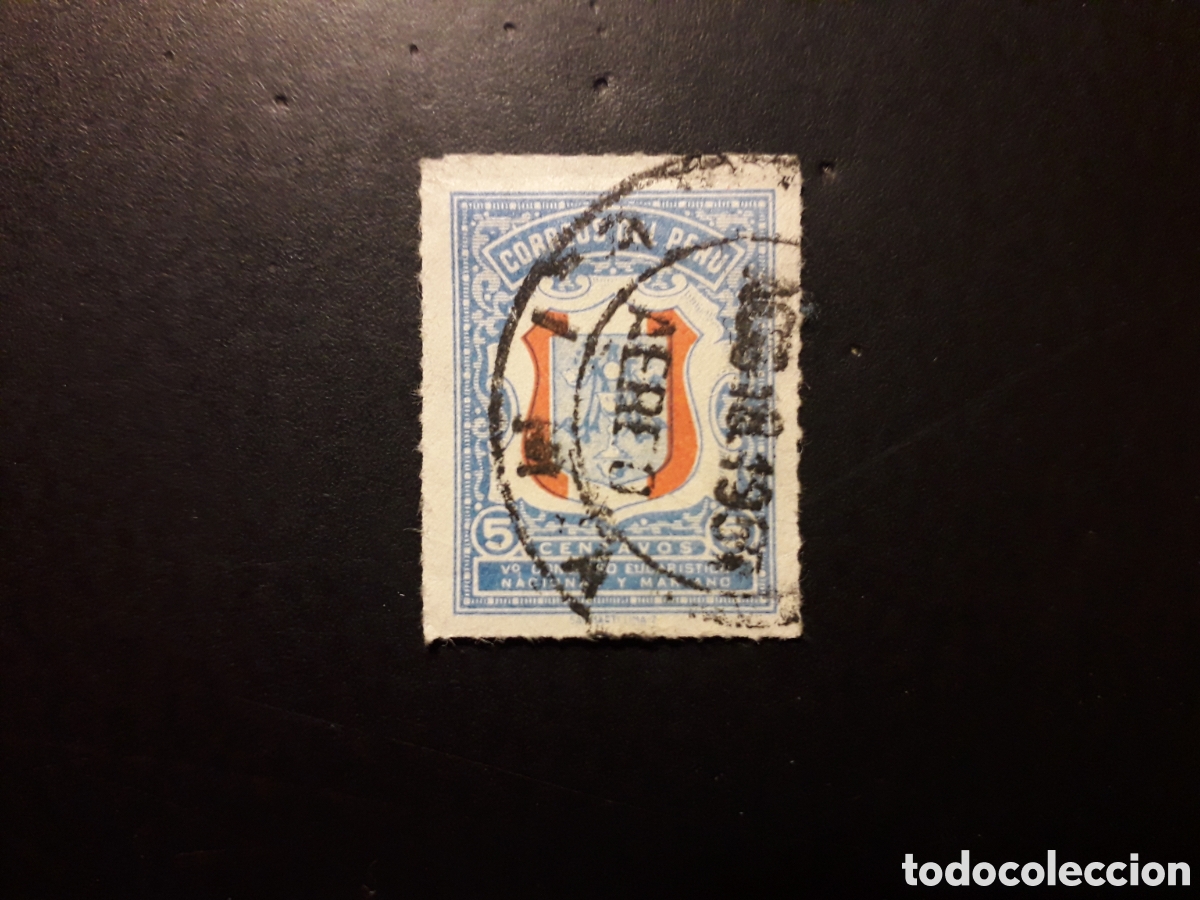 Sellos: PER&Uacute; YVERT 438 SERIE COMPLETA USADA 1954 PRO CONGRESO EUCAR&Iacute;STICO NACIONAL PEDIDO M&Iacute;NIMO 3&euro;