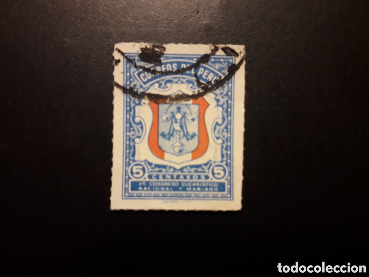 Sellos: PER&Uacute; YVERT 438 SERIE COMPLETA USADA 1954 PRO CONGRESO EUCAR&Iacute;STICO NACIONAL PEDIDO M&Iacute;NIMO 3&euro;