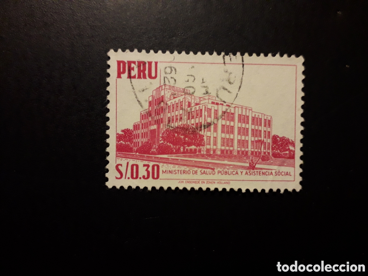 Sellos: PER&Uacute; YVERT 447 SELLO SUELTO USADO 1960 MINISTERIO DE SALUD PEDIDO M&Iacute;NIMO 3&euro;