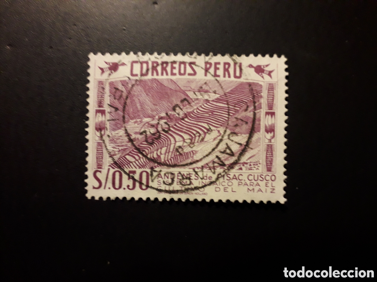 Sellos: PER&Uacute; YVERT 448 SELLO SUELTO USADO 1960 AGRICULTURA, CULTIVO DE MAIZ PEDIDO M&Iacute;NIMO 3&euro;