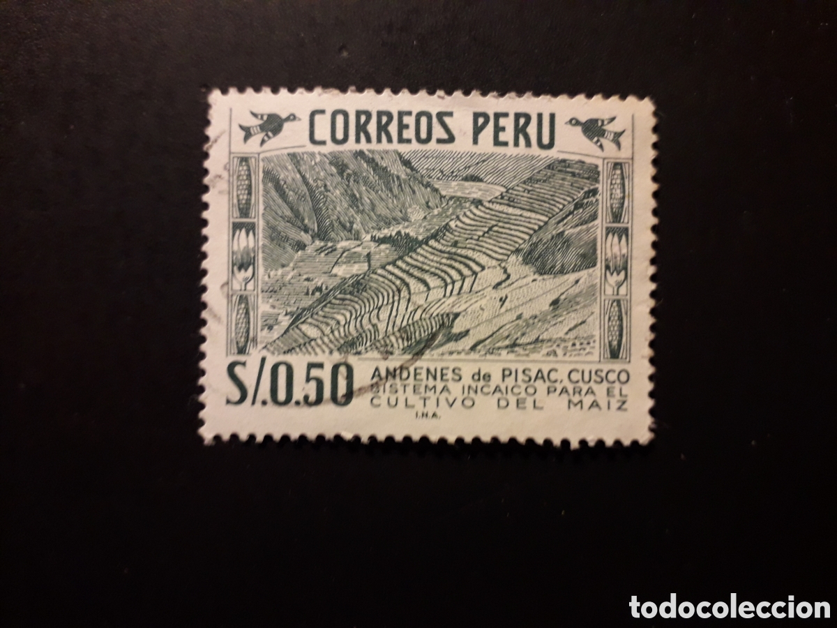 Sellos: PER&Uacute; YVERT 481 SELLO SUELTO USADO 1967 AGRICULTURA, CULTIVO DE MAIZ PEDIDO M&Iacute;NIMO 3&euro;