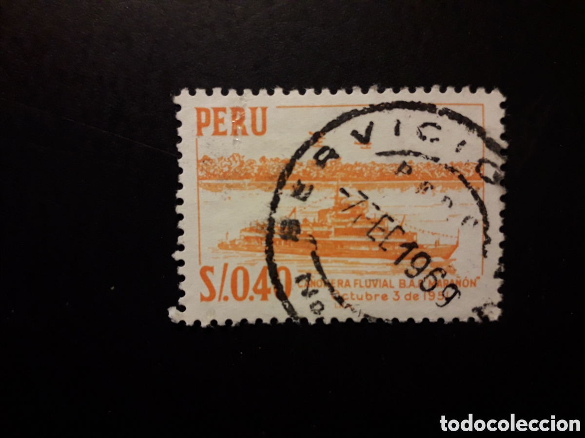 Sellos: PER&Uacute; YVERT 480 SELLO SUELTO USADO 1967 BARCOS PEDIDO M&Iacute;NIMO 3&euro;