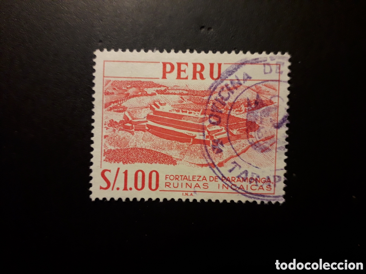 Sellos: PER&Uacute; YVERT 482 SELLO SUELTO USADO 1967 FORTALEZA DE PARAMONGA PEDIDO M&Iacute;NIMO 3&euro;