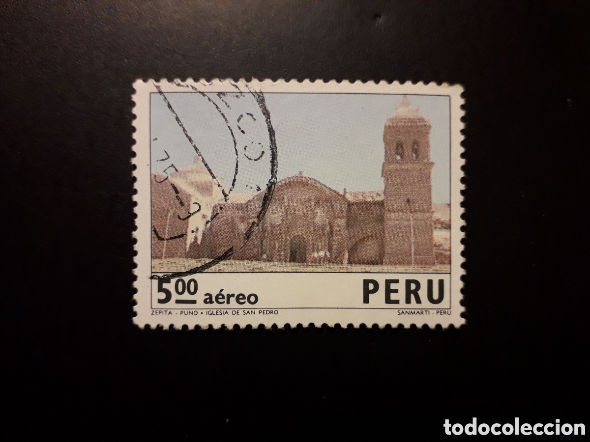 Sellos: PER&Uacute; YVERT A 385 SELLO SUELTO USADO 1974 IGLESIA DE ZEPITA PEDIDO M&Iacute;NIMO 3&euro;