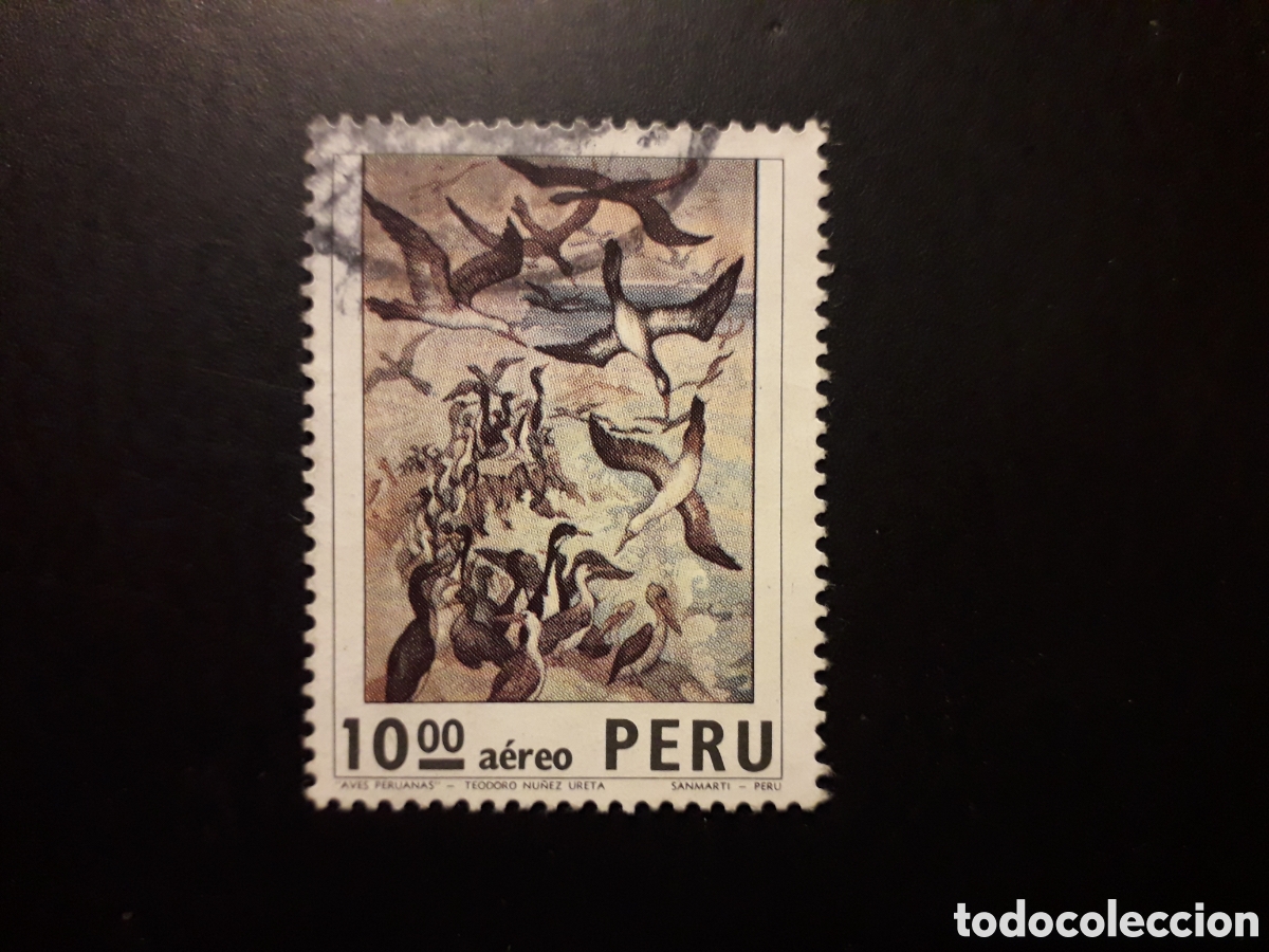 Sellos: PER&Uacute; YVERT A 376 SELLO SUELTO USADO 1974 PINTURAS PEDIDO M&Iacute;NIMO 3&euro;