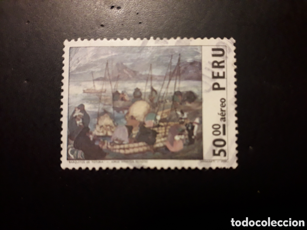 Sellos: PER&Uacute; YVERT A 377 SELLO SUELTO USADO 1974 PINTURAS PEDIDO M&Iacute;NIMO 3&euro;