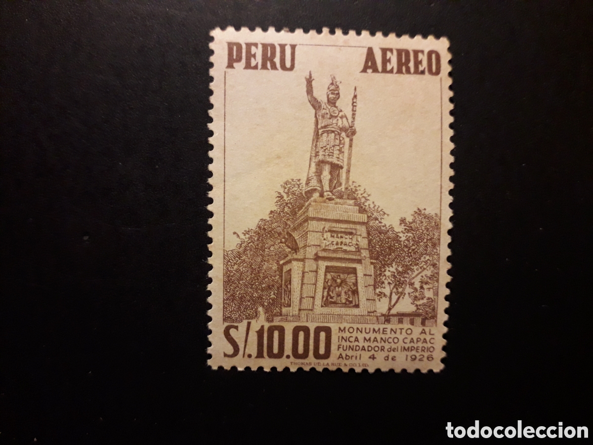 Sellos: PER&Uacute; YVERT A 111 SELLO SUELTO NUEVO *** 1953 INCA MANCO CAPAC PEDIDO M&Iacute;NIMO 3&euro;