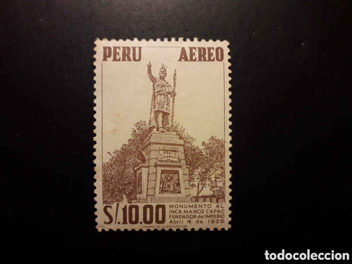 Sellos: PER&Uacute; YVERT A 111 SELLO SUELTO NUEVO *** 1953 INCA MANCO CAPAC PEDIDO M&Iacute;NIMO 3&euro;
