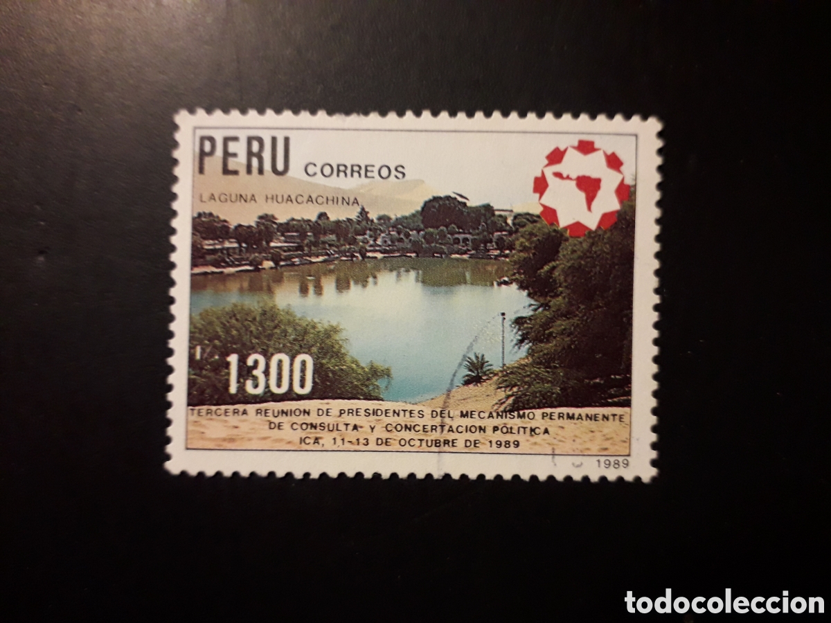 Sellos: PER&Uacute; YVERT 906 SERIE COMPLETA USADA 1989 LAGO HUACACHINA PEDIDO M&Iacute;NIMO 3&euro;