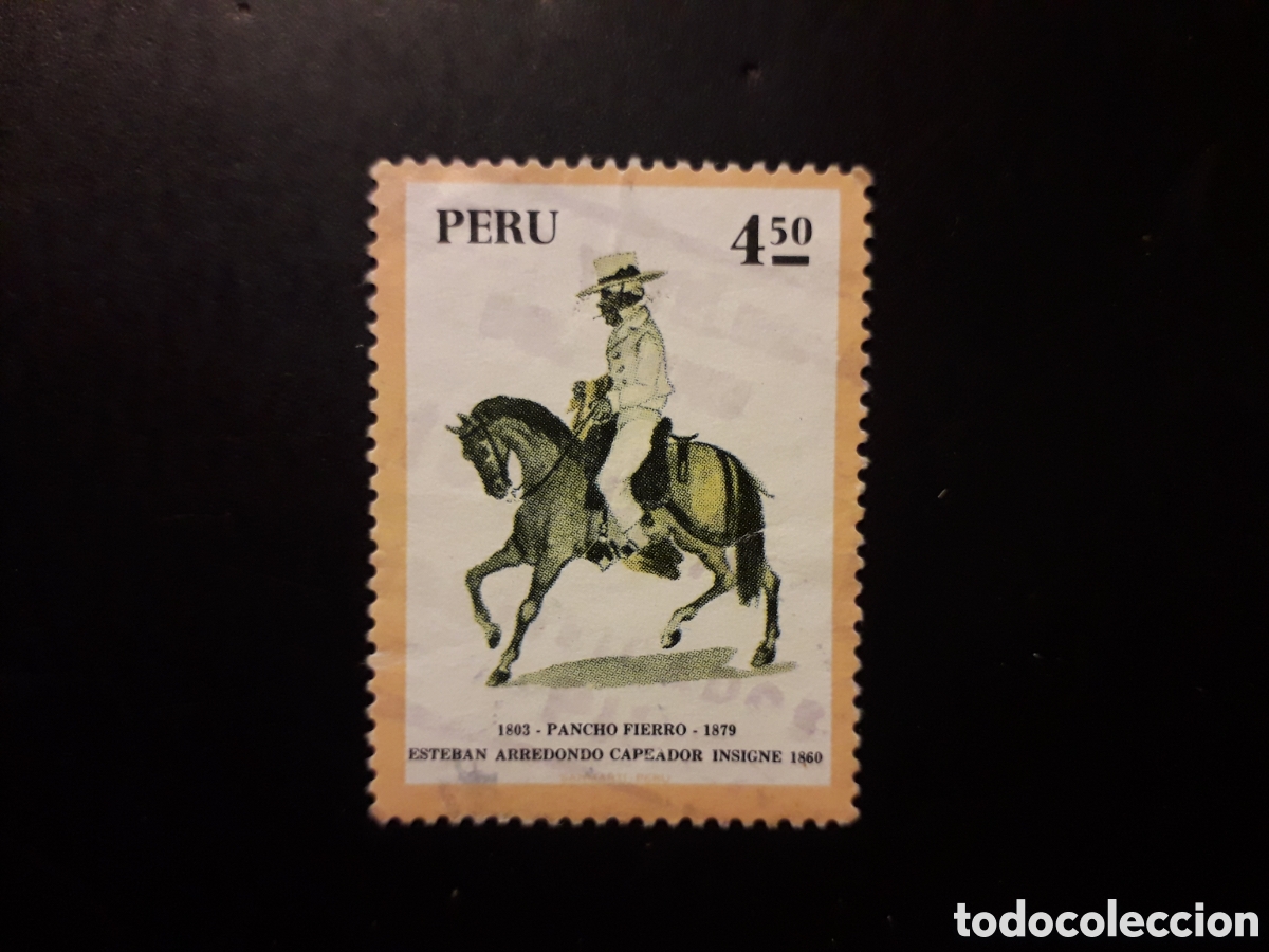 Sellos: PER&Uacute; YVERT 595 SELLO SUELTO USADO 1973 PINTURAS, CABALLOS PEDIDO M&Iacute;NIMO 3&euro;