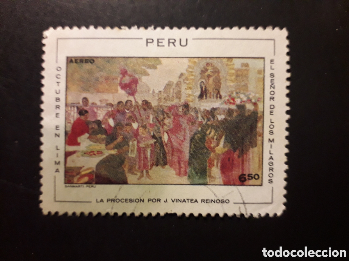 Sellos: PER&Uacute; YVERT A 280 SELLO SUELTO USADO 1970 PINTURAS, FIESTAS, PROCESI&Oacute;N PEDIDO M&Iacute;NIMO 3&euro;
