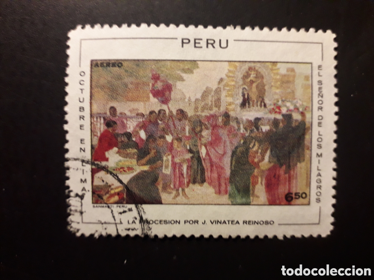 Sellos: PER&Uacute; YVERT A 280 SELLO SUELTO USADO 1970 PINTURAS, FIESTAS, PROCESI&Oacute;N PEDIDO M&Iacute;NIMO 3&euro;