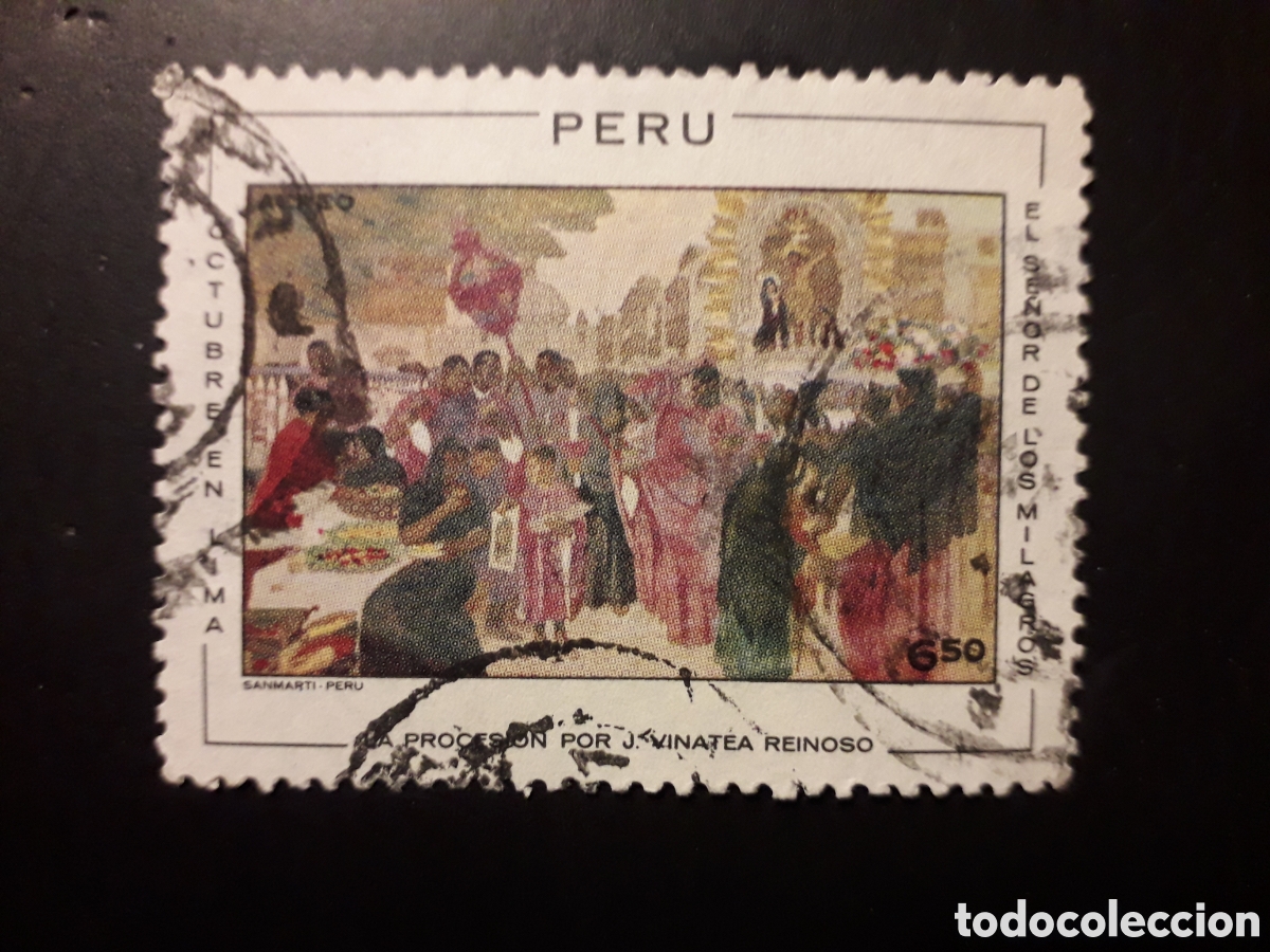 Sellos: PER&Uacute; YVERT A 280 SELLO SUELTO USADO 1970 PINTURAS, FIESTAS, PROCESI&Oacute;N PEDIDO M&Iacute;NIMO 3&euro;